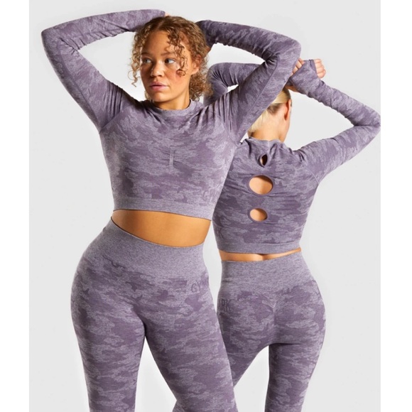 Gymshark Purple Camo Set 